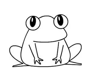 幼儿简笔画小青蛙卡通青蛙简笔画图片可爱小动物简笔画青蛙青蛙简笔画