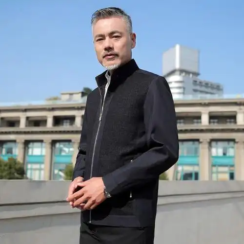 梵克公牛爸爸春装外套50岁60中老年男装中年人夹克男春秋上衣气质休闲