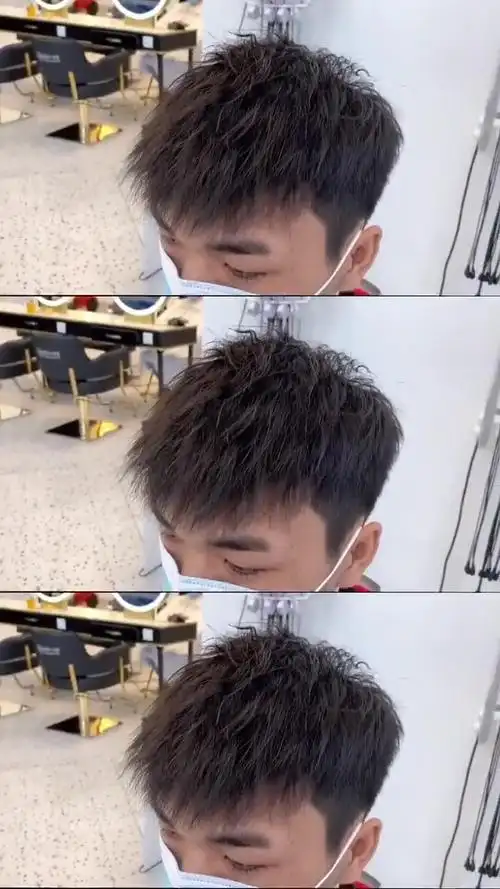 男生发型 烟花烫 健身动作大挑战 最佳长度6-8㎝ ,收藏起来7878