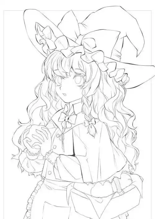 【黑白线稿】动漫人物线稿,赶紧收藏起来