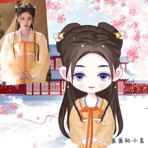 鞠婧祎古风q版q版方图