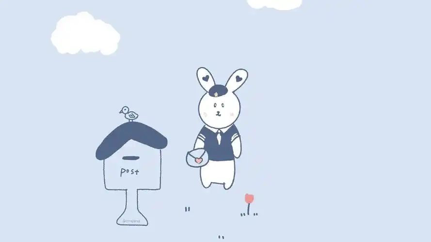 蓝色 清新 卡通 ins - 堆糖,美图壁纸兴趣社区