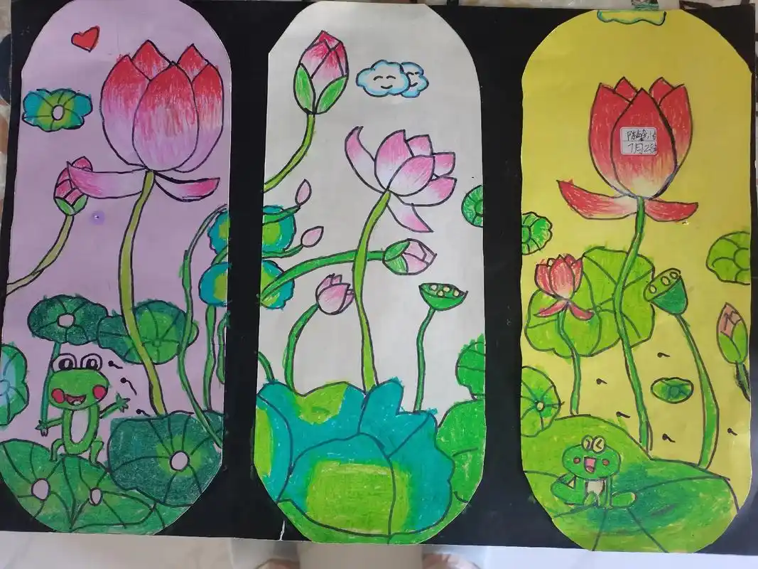 一年级小学生美术作品选#记录成长的每一个瞬间 #儿童绘画作品 - 抖音