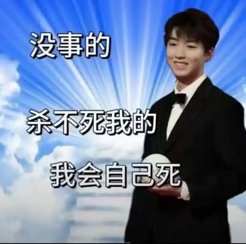 王俊凯天堂表情包原图 - 抖音