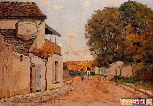 法国画家艾尔弗雷德·西斯莱风景油画作品赏析(4)_世界名画_百科_我爱