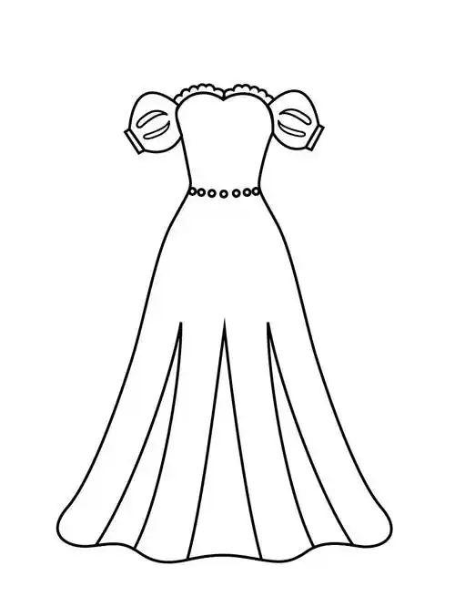 裙子简笔画 裙子简笔画图片大全