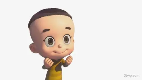 大头儿子png素材透明免抠图片卡通手绘