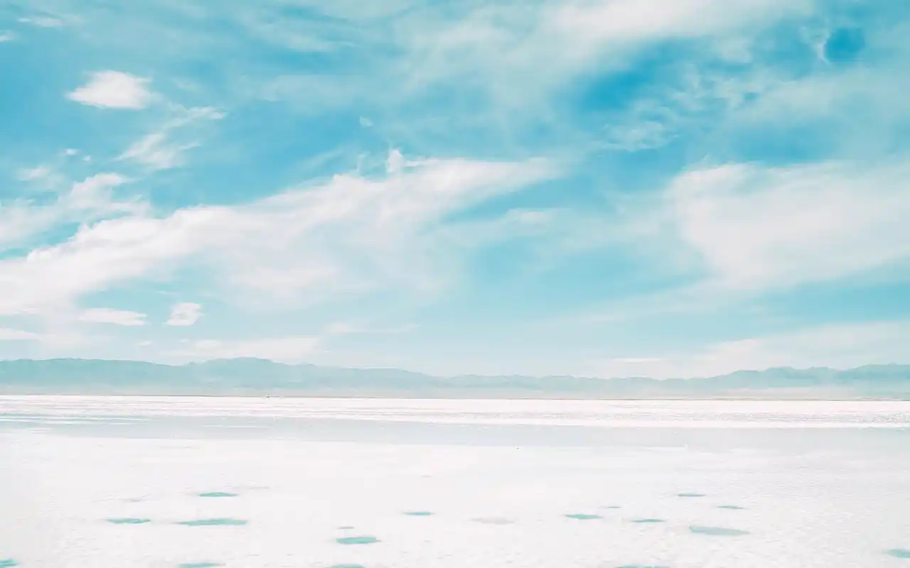 简约小清新青藏线风景高清图片桌面壁纸