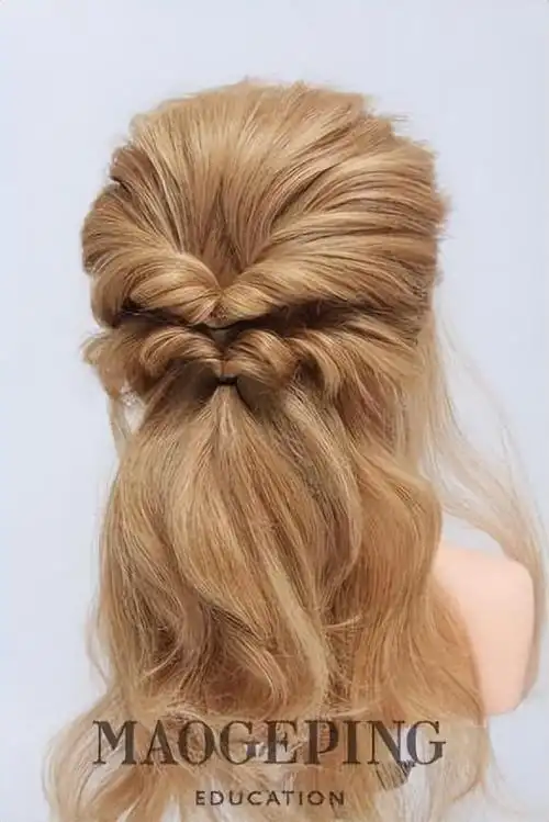 简单好看新娘盘发教程,唯美浪漫新娘造型图文教程