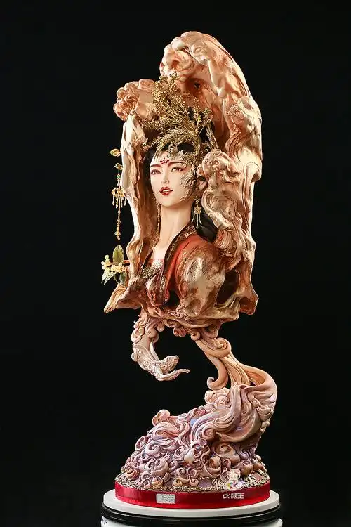 3d翻糖人偶蛋糕《嫦娥》 |手工艺|手办/模玩|糖王周毅团队 - 原创作品