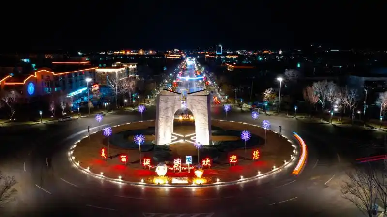 冬奥景观灯点亮延庆,璀璨夜景喜迎新春