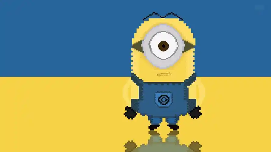 原创作品:像素画 小黄人