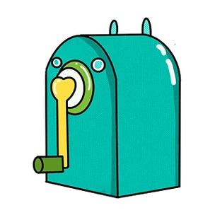 卡通文具绿色削笔刀