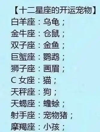 十二星座的开运宠物,十二星座重友轻爱排行榜_双子座_仓鼠_金鱼