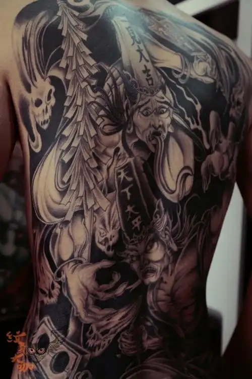 黑白无常_纹身图案大全 - 纹身大咖