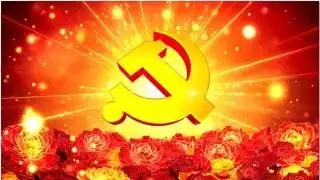 党徽党旗背景宣传视频素材_后期背景_高清影视素材-傲视网