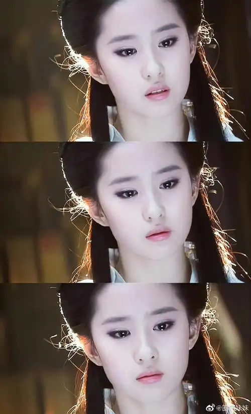 刘亦菲小龙女白衣舞剑旧照