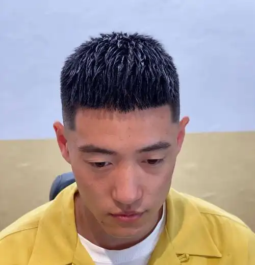 超级帅气的男士发型飞机头背头时尚烫发适合大多数男士