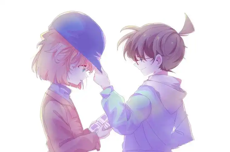 有没有柯南和灰原哀的情侣头像? - 知乎