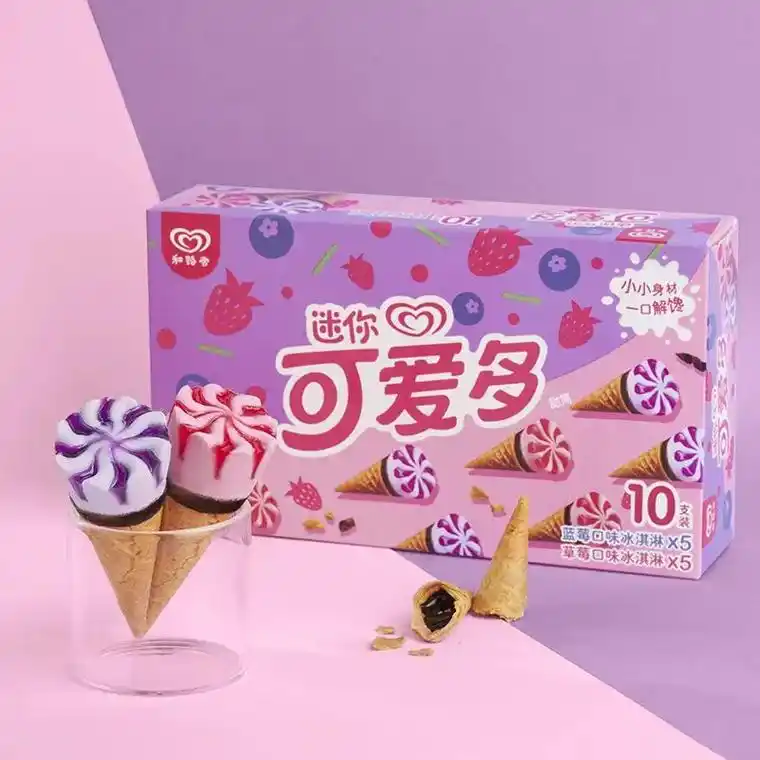 【8盒】和路雪迷你可爱多香草巧克力冰淇淋.【8盒】和路雪迷你 - 抖音