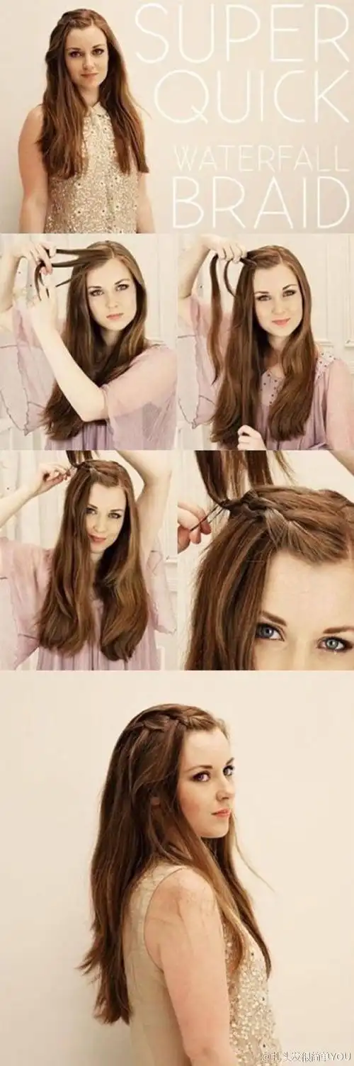 刘海编发合集 一次很全的含刘海的编发,么么哒~ 需转#今日妆容##微博