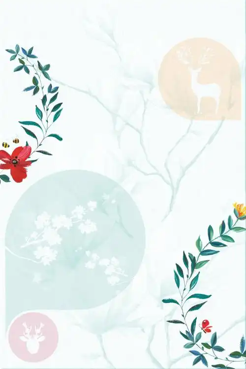 日系清新风格海报背景