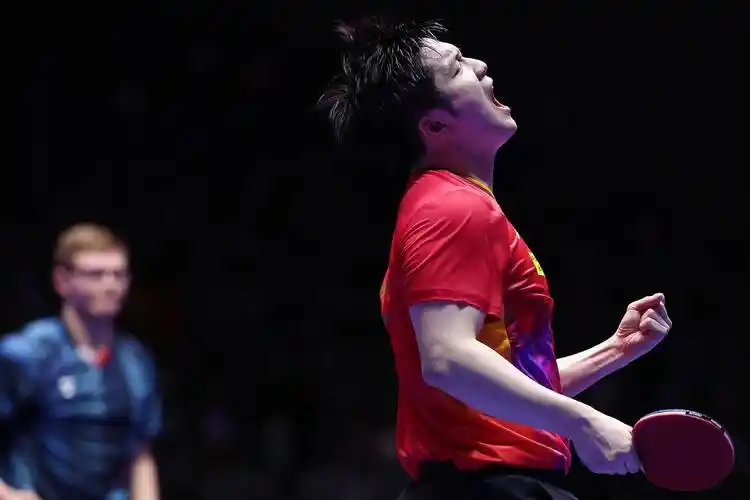 乒乓球——男团决赛:中国队对阵法国队(4)_选手_新华社_杨世尧