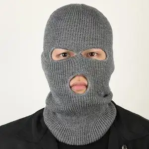 绑匪歹徒面罩除暴吴彦祖同款头套劫匪帽子男冬天 保暖抢劫飞虎队