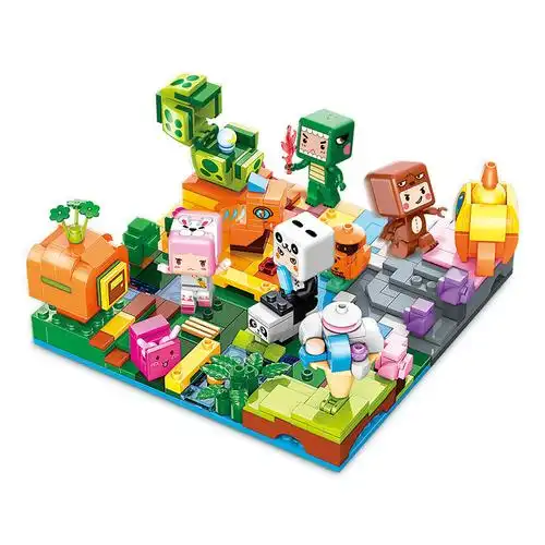 玩具启蒙迷你世界乐高积木迷萌小窝皮肤永久4905大战远古巨人拼装