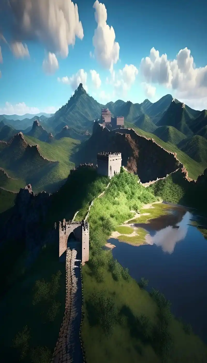 长城, #一起向未来. 气势磅礴,气势恢宏,气吞山河,龙盘 - 抖音