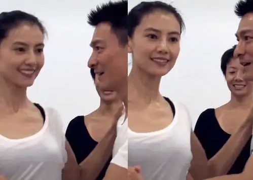 高圆圆与刘德华跳舞照曝光!高圆圆穿烂大街背心超美,这颜值绝杀