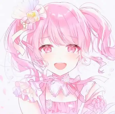 女生头像闺蜜头像二次元头像动漫头像粉嫩头像喏三色堇儿/vb自截