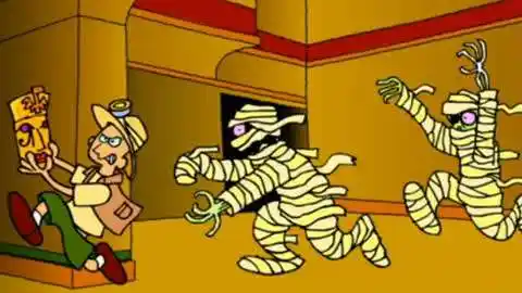 僵尸植物大战僵尸系列游戏  :木乃伊僵尸抓小偷 快把宝藏给我放下游戏