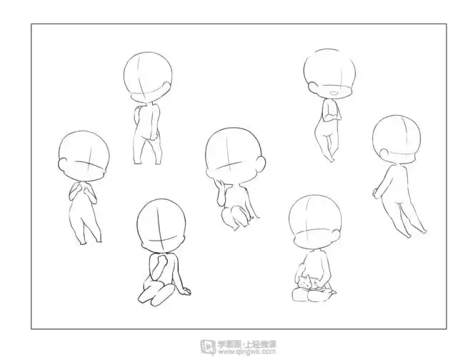 日系厚涂之q版头像的概括与比例