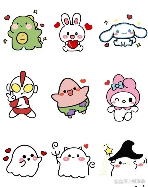 卡通图案简笔画