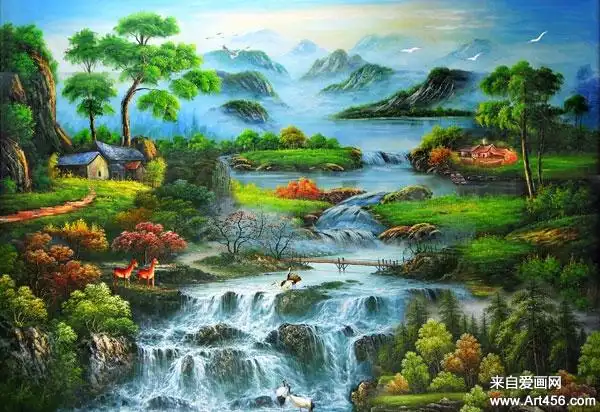 山水风景油画欣赏