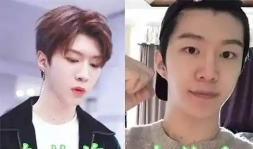 爱豆"卸妆前vs后",肖战颜值高,看到赖冠霖:白到发光_化妆_样子_时候