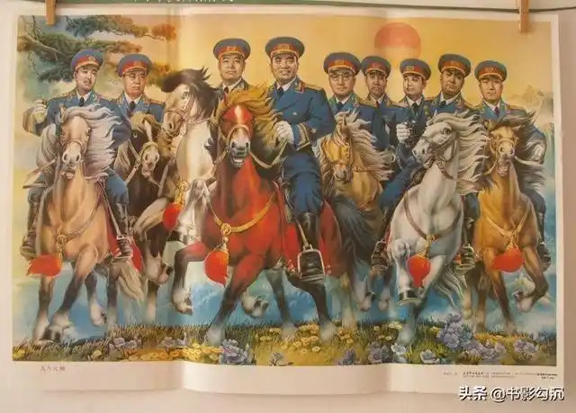其它 老物件旧影:《元帅骑马图》 写美篇曾经家家墙上常贴的年画