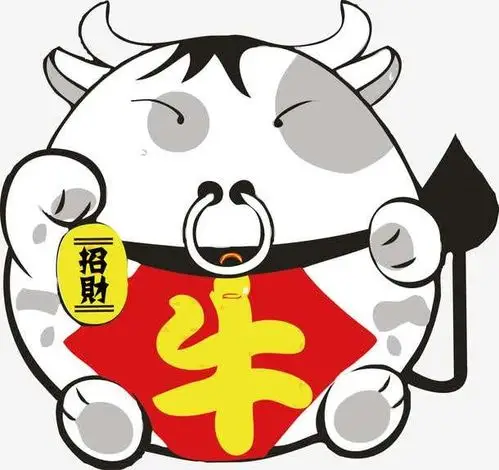 拟人化的牛,你可以表现牛的可爱,还可以表现牛的不同身份.