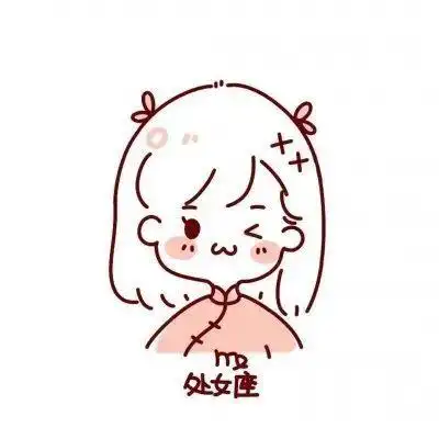 简笔画十二星座女孩头像