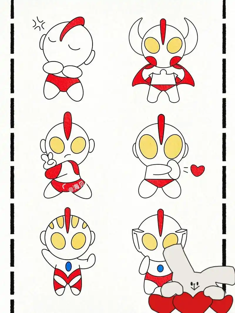 3-6岁儿童画画奥特曼最简单 - 抖音