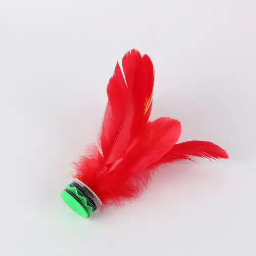 厂家供应儿童羽毛毽子 鸡毛毽子 运动比赛毽球毽球现货批发可定制