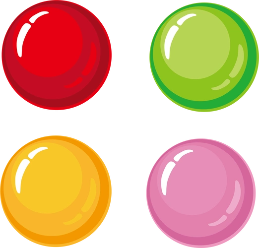 卡通圆形糖果png