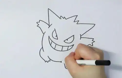 彩色万圣节小恶魔简笔画怎么画q版小恶魔简笔画画法图解