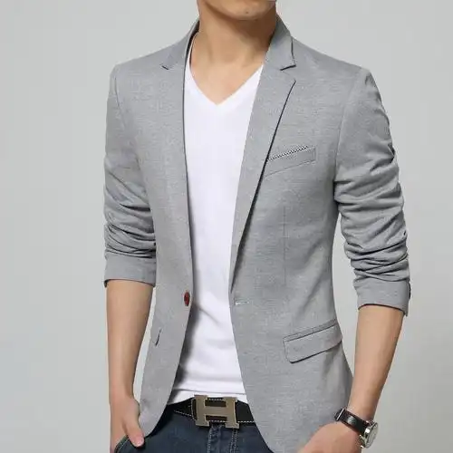 秋装新款男士青年修身休闲韩版结婚小西装秋冬男装外套潮西服代发
