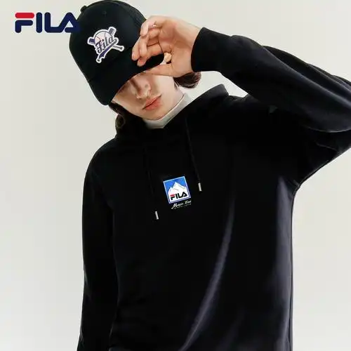 卫衣连帽fila斐乐官方男子运动2021年秋季新款运动卫衣