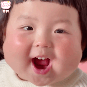 萌娃丸子妹表情包动图 可爱的表情包