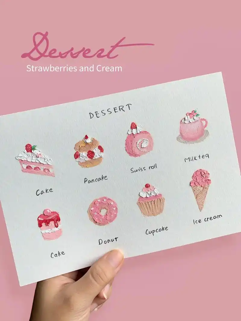 这次是粉粉的颜色,又是画完就饿的一天啊 - 抖音