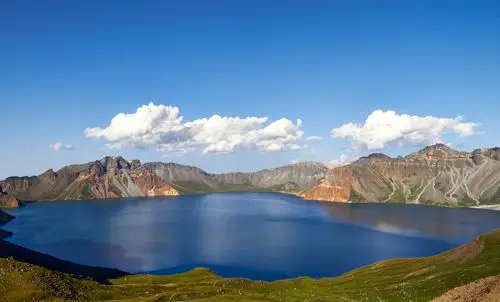 长白山风光揭开天池的面纱