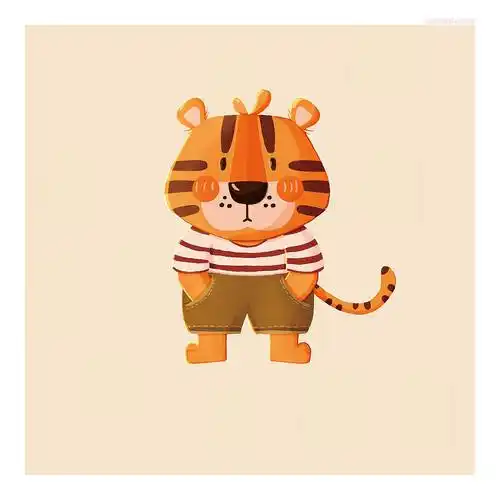 一组系列原创动物插画作品